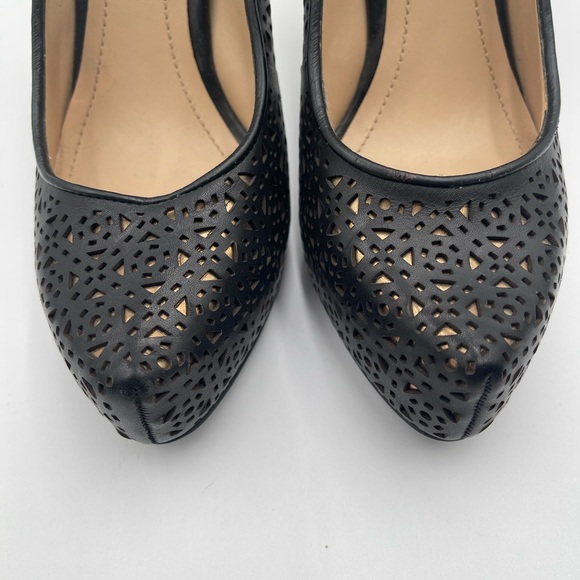 BCBG PARIS Padgett Laser Cutout Platform Stiletto Pumps - Picture 3 of 9